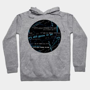 It's all Greek to me PATTERN # Blue On Black * ΙΤ'Σ ΑΛΛ ΓΡΕΕΚ ΤΟ ΜΕ circle Hoodie